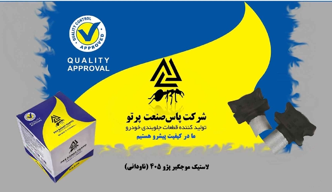 لاستیک موجگیر پژو ۴۰۵ / ناودانی فلزی / پاس صنعت